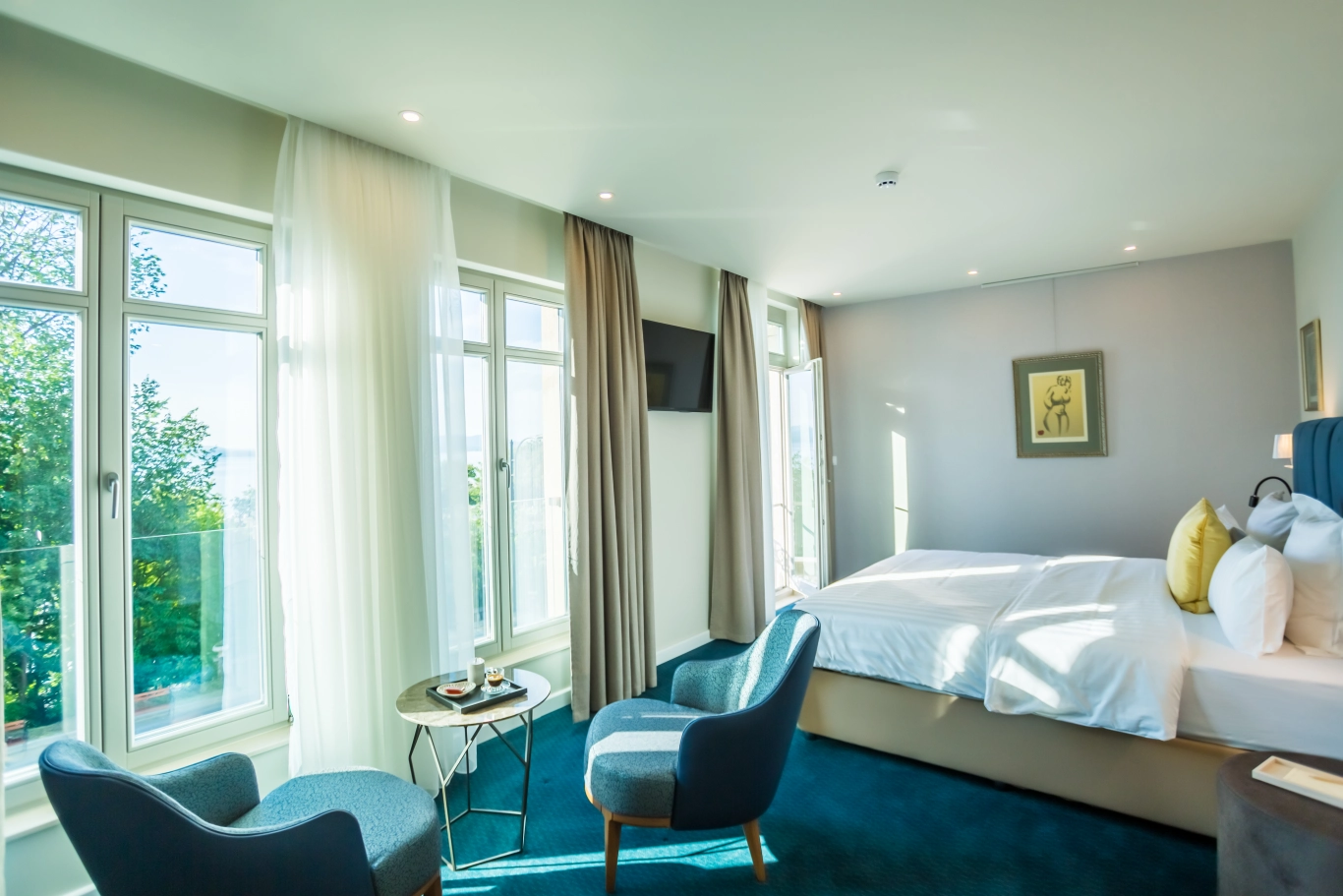 Стая "Делукс" с изглед море и балкон