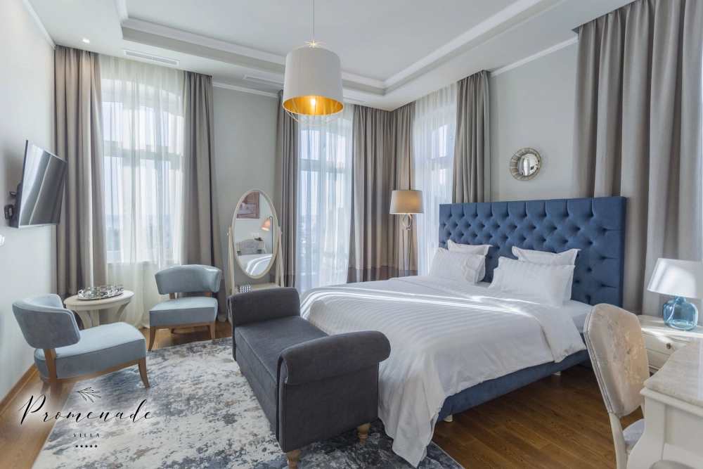 Студия Grand Deluxe с видом на море и балконом