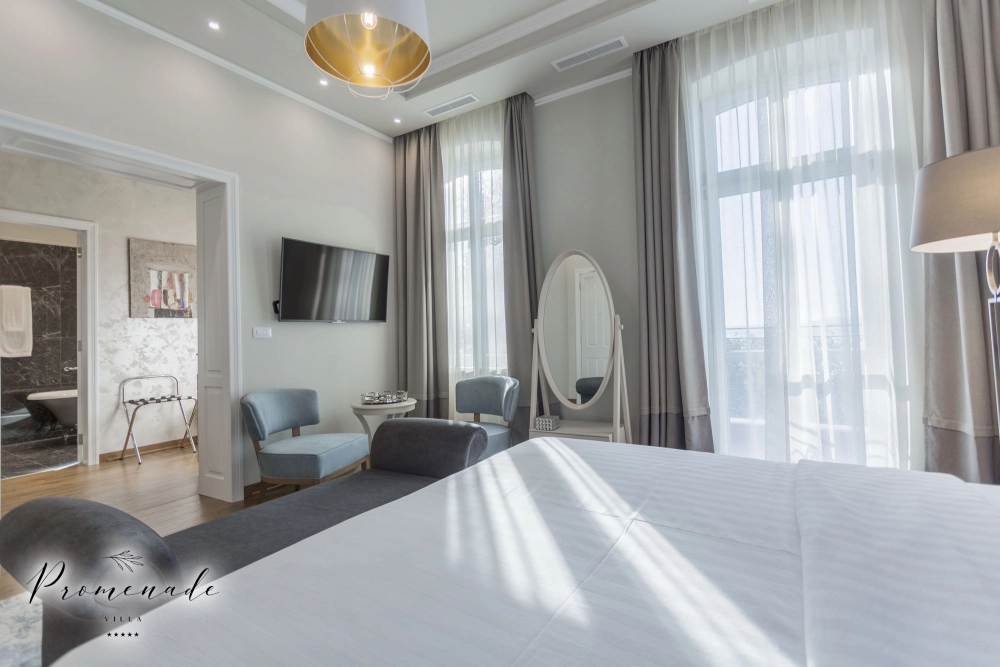 Студия Grand Deluxe с видом на море и балконом
